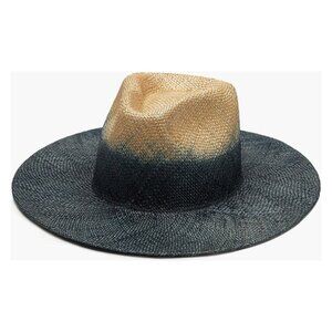 Wyeth Hayley Straw Hat in Indigo Natural NWT